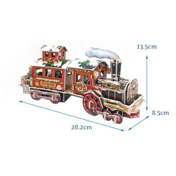 Jule 3D Tog Puzzle Express med 500 Brikker til Voksne og Børn
