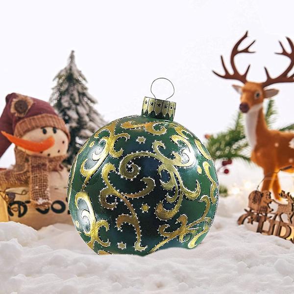 Oppustelig julekugle med lys - 3,65 meter i diameter