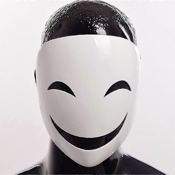 Anime Bullet Kagetane Hiruko Naamio Cosplay Puku Rekvisiitta Halloween Naamio Valkoinen (W)