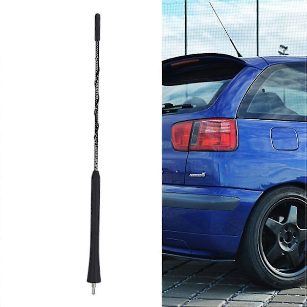 30 cm Kort Stångantenn Kompatibel med Seat Ibiza 6l 6j Leon 1m 1p Skoda Altea 5p