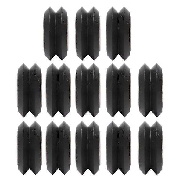 13 stk. 3D Printer Hjul POM V Form Slidstyrke 3D Printer Hjul Leje 625ZZ Sort (W)