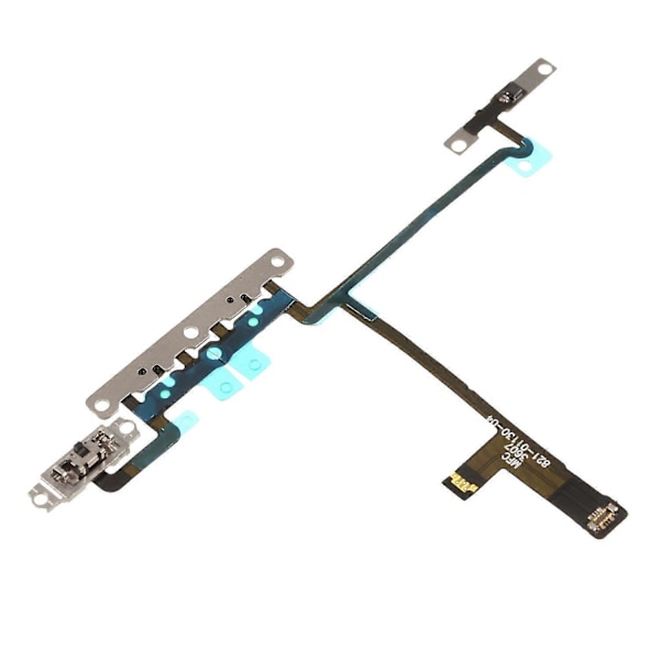 Volymknapp Flexkabel Reservdel med Metallplatta för iPhone X (W)