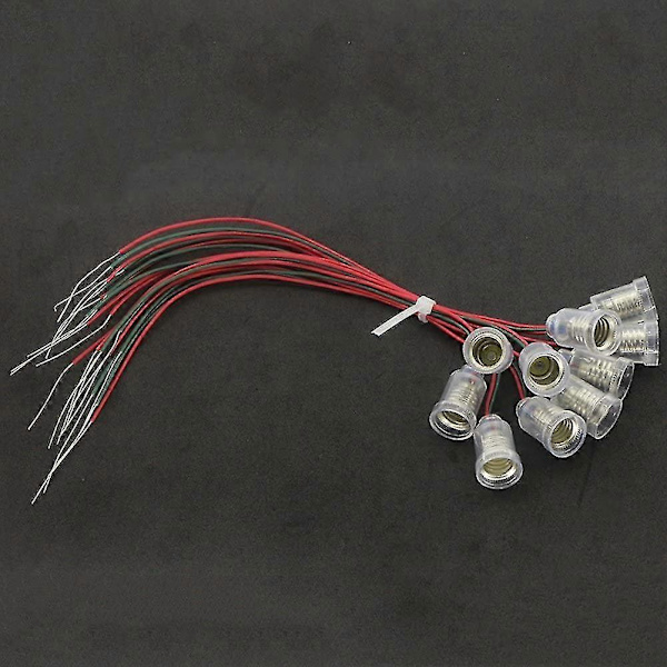 10 kpl E10 Lampes -kanta LED-asennus Ruuvi Pienet lamput Pidike Valaisinpistorasia Johdolla Kokeilupiiriin Kotitestiin (W)