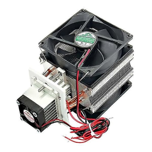 12V DC 10A Halvleder-køler Lille køler, velegnet til computerkøling, DIY-klimaanlæg sølv