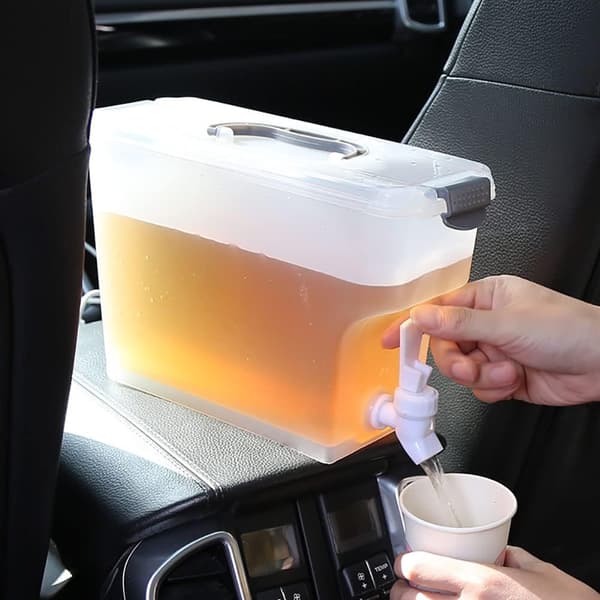 Køleskabsdrikkedispenser 3,5L Plastikkande Koldtvandsbeholder