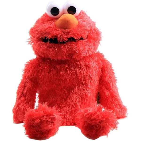 Elmo Handdocka Plysch Röd Teddy Handdocka Leksak Present [FW]