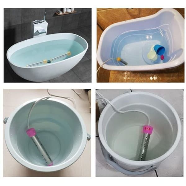 Badevarmelegeme – Rustfrit stål – Designet til brug i badeværelser og swimmingpools – Blå