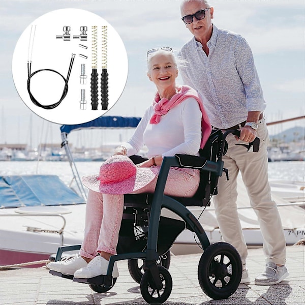 14 kpl Rollator-jarrukaapelin varaosat, kävelytelineen osat Rollator-jarrukaapeli (L)