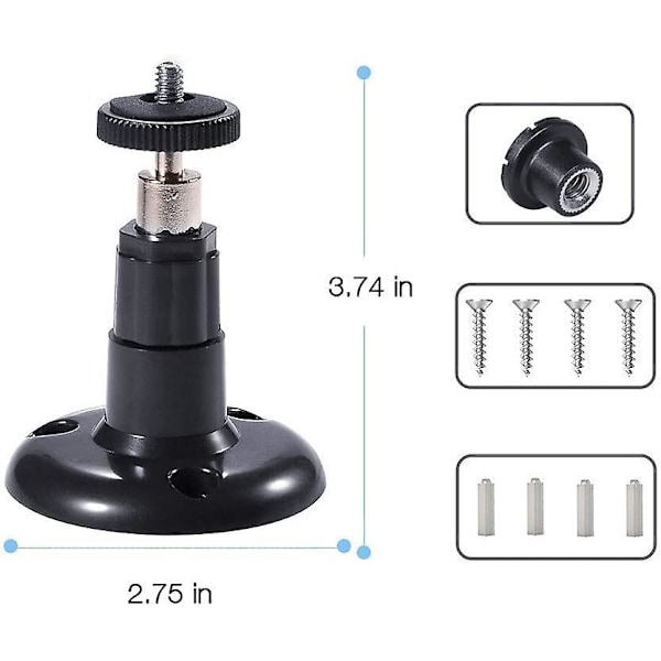 3-pack Justerbar Väggfäste för Blink Xt2 Blink Mini Inomhus/Utomhus Säkerhetskamera [FW]
