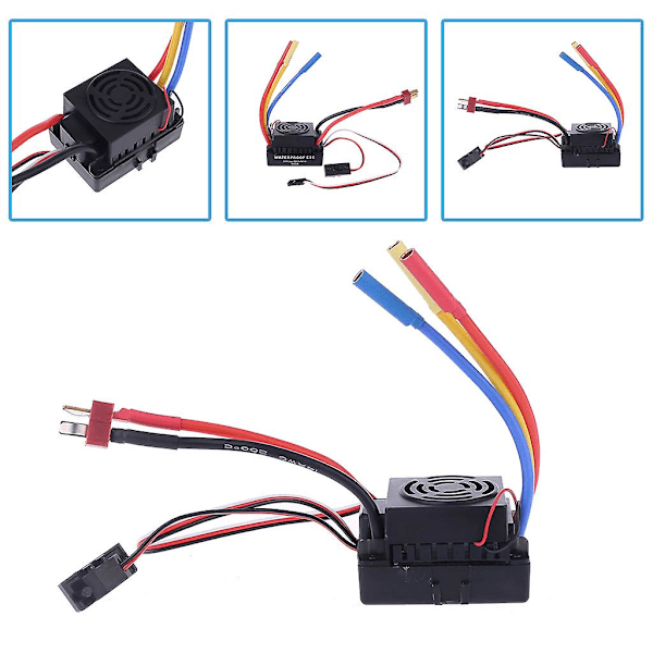 Vandafvisende 60a Børsteløs ESC Elektrisk Hastighedsregulator Indbygget 5.8v / 3a BEC F