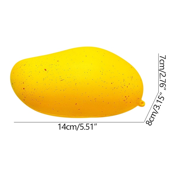 Sakte leketøy Simulering Mango Frukt Stressavlastning Leketøy Barn Gave