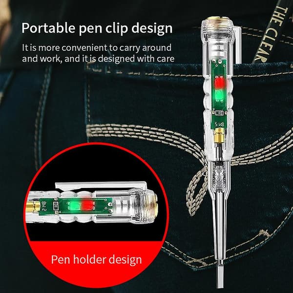 Digital spänningstestare med kontaktlös induktion och kretsdetektering