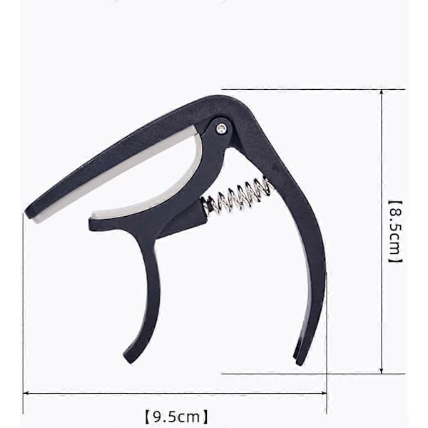 Guitar Capo Capo til Akustisk og Elektrisk Guitar Guitar Capo Capo Clip-on Tuner (W)