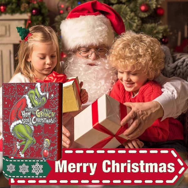 Grinch 24-delars adventskalender julnedräkning grönt monster