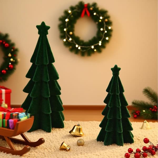 Adventskalender i tre, 3D-hjort skrivebordspynt (B)