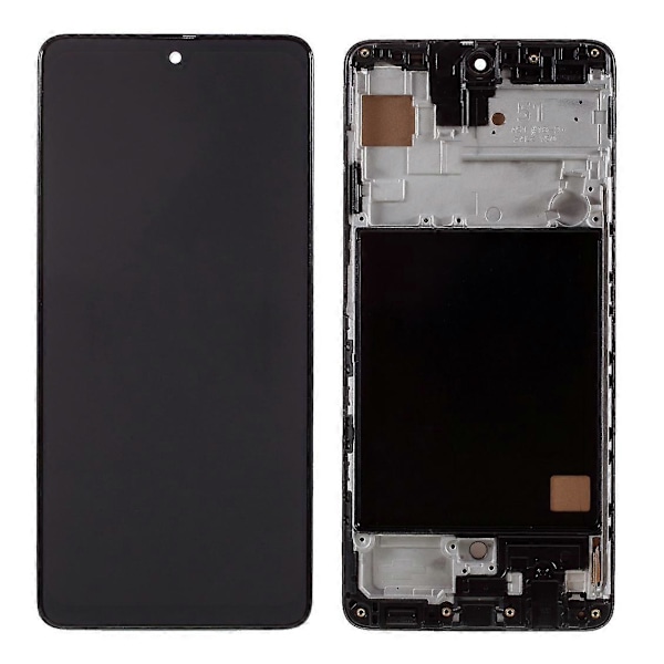 Samsung Galaxy A51 Grad C LCD-skärm och Digitizer-enhet (TFT-version) (W)