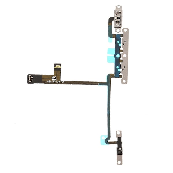 Volymknapp Flexkabel Reservdel med Metallplatta för iPhone X (W)