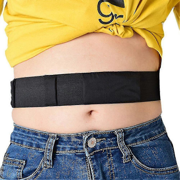 Sort Peritonealdialyse Kateter Bælte Justerbart Åndbart Abdominal Støttebælte (W) White L