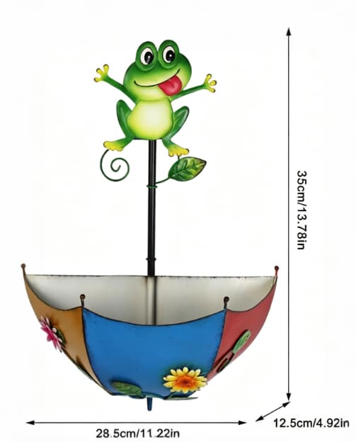 Paraplyplanter, vægmonteret paraplyformet planter til bonsai (W)