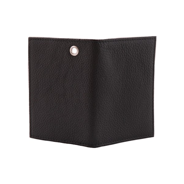 Læder kortholder Sort Black one size