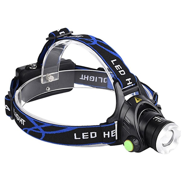 1200LM Genopladelig LED Pandelamp, 3 Tilstande Zoombar Vandafvisende IP64 Pandelampe med USB-kabel Indikatorlys [fw}