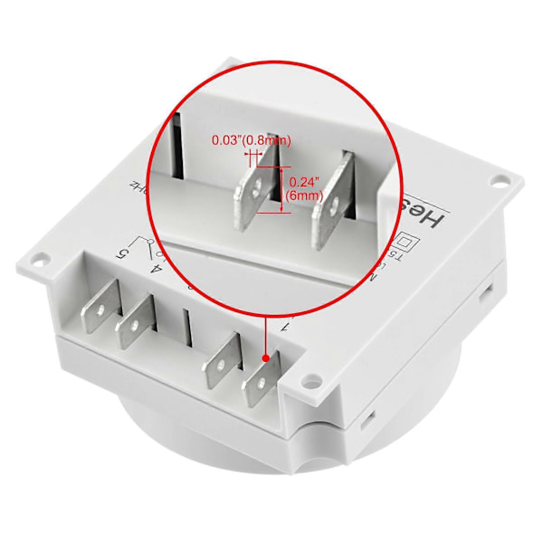 CN101A SPST-kytkin ohjelmoitavalla ajastimella ja LCD-digitaalinäytöllä 12V DC 16A valkoinen vedenpitävällä suojuksella (W)