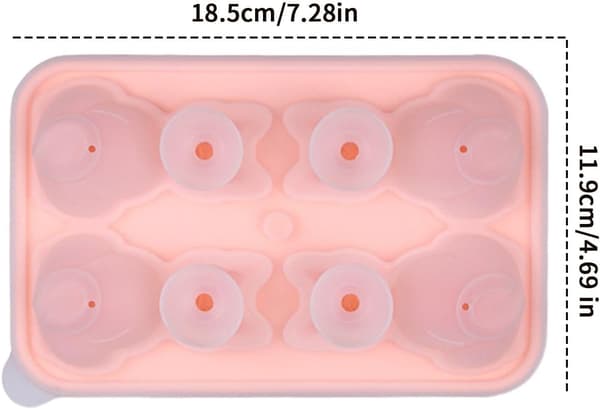 3D Kattformad Silikonisbitsform – Återanvändbar Isbitsform (W)