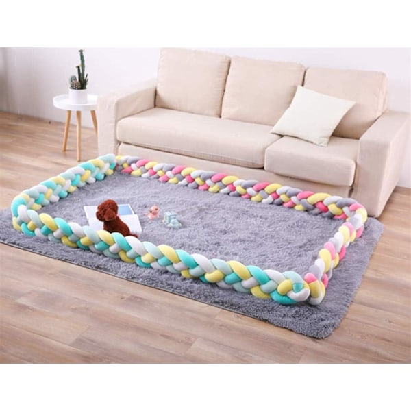 Sengekant 4 Flette Babypute Slange Flettet Kantbeskytter Velvet #1 (W)