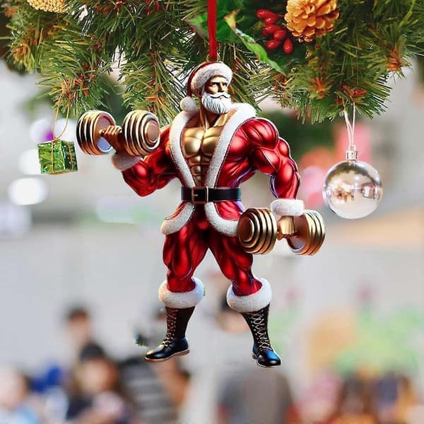 Stora julgransprydnader för kontorsfest (2-pack)
