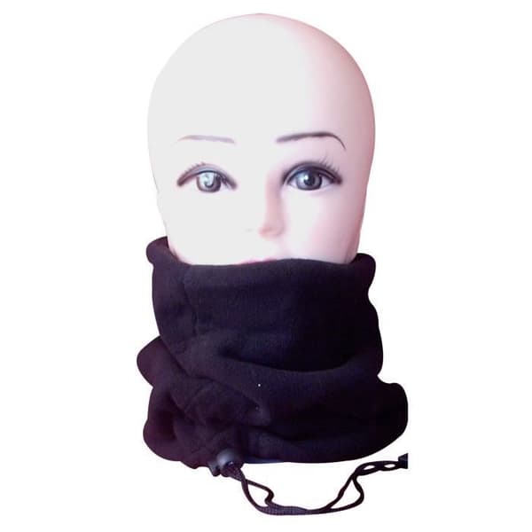 Fleece Halsvarmer - One Size - Sort - Voksen - Unisex (Fww)