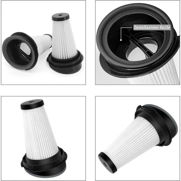 4-pak Erstatningsfiltre til Rowenta X-pert 3.60 X-Pert 160 RH72xxx RH6921WO RH6933WO RH6971WO RH6974WO Støvsuger ZR005202 (W)