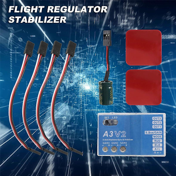 A3 V2 flight controller stabilisator 4 flyvetilstande til RC fly Fly RC Metal gave tilbehør f (W)