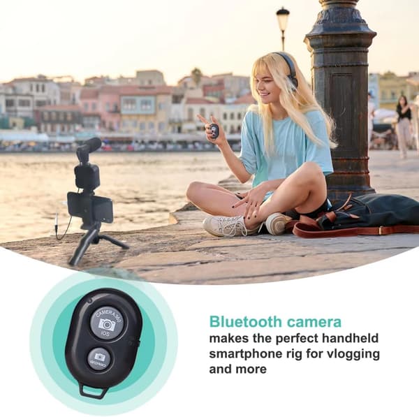 Vlogging Kit til iPhone, Android med Tripod, 36 LED Lys, YouTube Starter kit med Mini Mikrofon[FW]