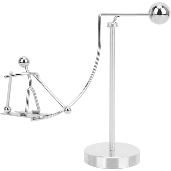 Newtons Pendul Vugge Balancebold Newtons Vugge Pendul Skrivebordsornament Newton Vugge Balancebold til Hjemmekontor Skrivebordsindretning (Ski) (W)