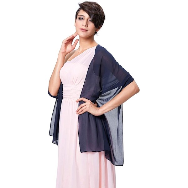 Blød Chiffon Pashmina Sjal Sjaler og Wraps til Formel Aftenkjole, Brude Brudepige Sjal til Bryllup