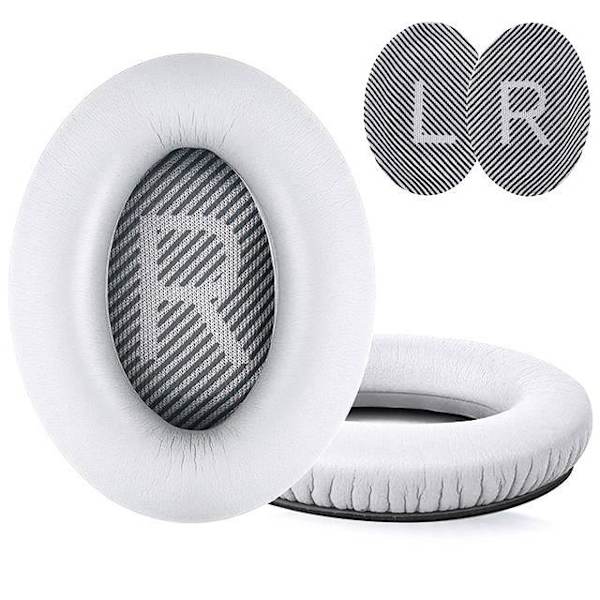 Öronkuddar för Bose QuietComfort - QC35/QC25/QC15/AE2 Hörlurar Vita