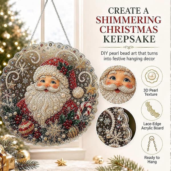 Jule diamantmaleri ornament sæt 10 tommer voksen barn DIY