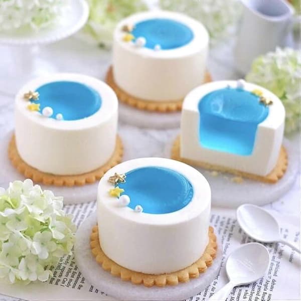 Silikone Chokolade Slikforme Runde Kage Cookie Madskål Shotglas Isforme 12 STK