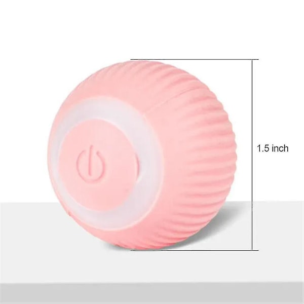 Power Ball 2.0 Kattleksak Automatisk Rullande Kattboll Intelligent Leksak [FW] Pink