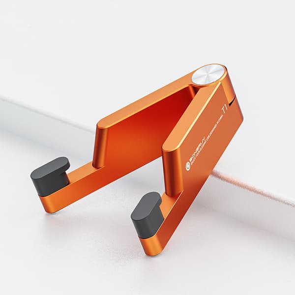 Universal telefonholder i aluminiumslegering for skrivebord eller kontorstol