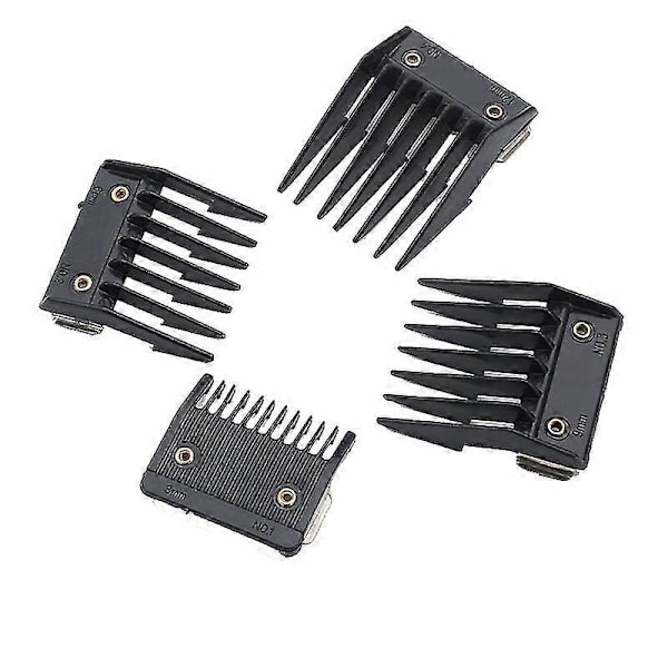 4 Kiinnityskampa-setti sopii Wahl-leikkureille metallisella leikkuuohjaimella 3mm 6mm 9mm 12mm (W)