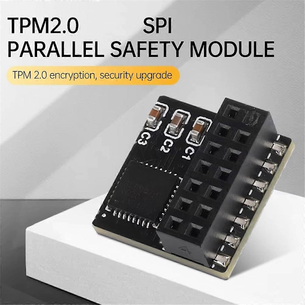 TPM 2.0 SPI Parallel Krypteringssikkerhedsmodul 14 Pin SPI Fjernkort Krypteringssikkerhedskort (W)
