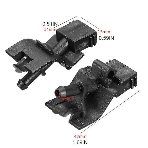 2 stk. forreste vinduesviskerdyse, autotilbehør, egnet til Corolla Camry 2006-2015 (W)