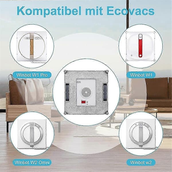12-pack rengöringsdukar för Winbot W1 Pro/W1/W2 Omni/W2 fönsterputsrobotar, utbytesdukar