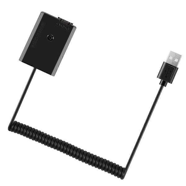 USB Opladerkabel NP-FW50 Dummy Batteri Fjederledning til A7 A7R A7S A7M A7II A7S2 A7M2 A7R2 A6500 A6 (W)