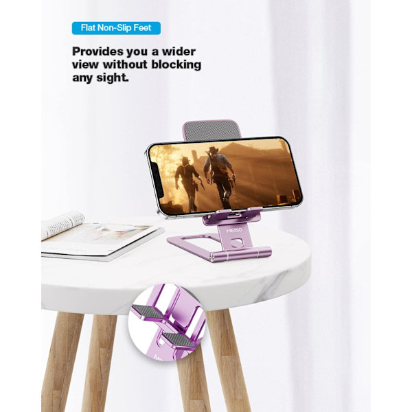 Bilholder til telefon med drejelig base