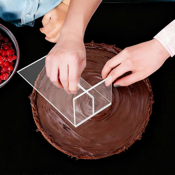 1 stk Kakeskrape Kakeglatter Bakeutstyr Baktilbehør (Transparent) (Fww)