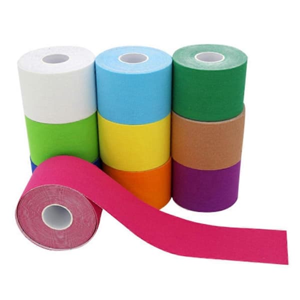 Muskelstøttetape 5cm x 5m Lilla for knær, håndledd, skuldre