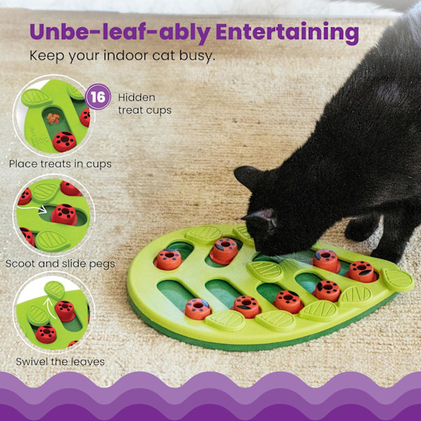 Petstages Nina Ottosson by Buggin' Out Puzzle & Play - Interaktivt kattleksakspussel (B)
