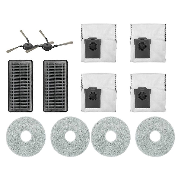 Til X40 Pro Ultra Reservedele Børste Filter Moppeklud Støvpose (W)